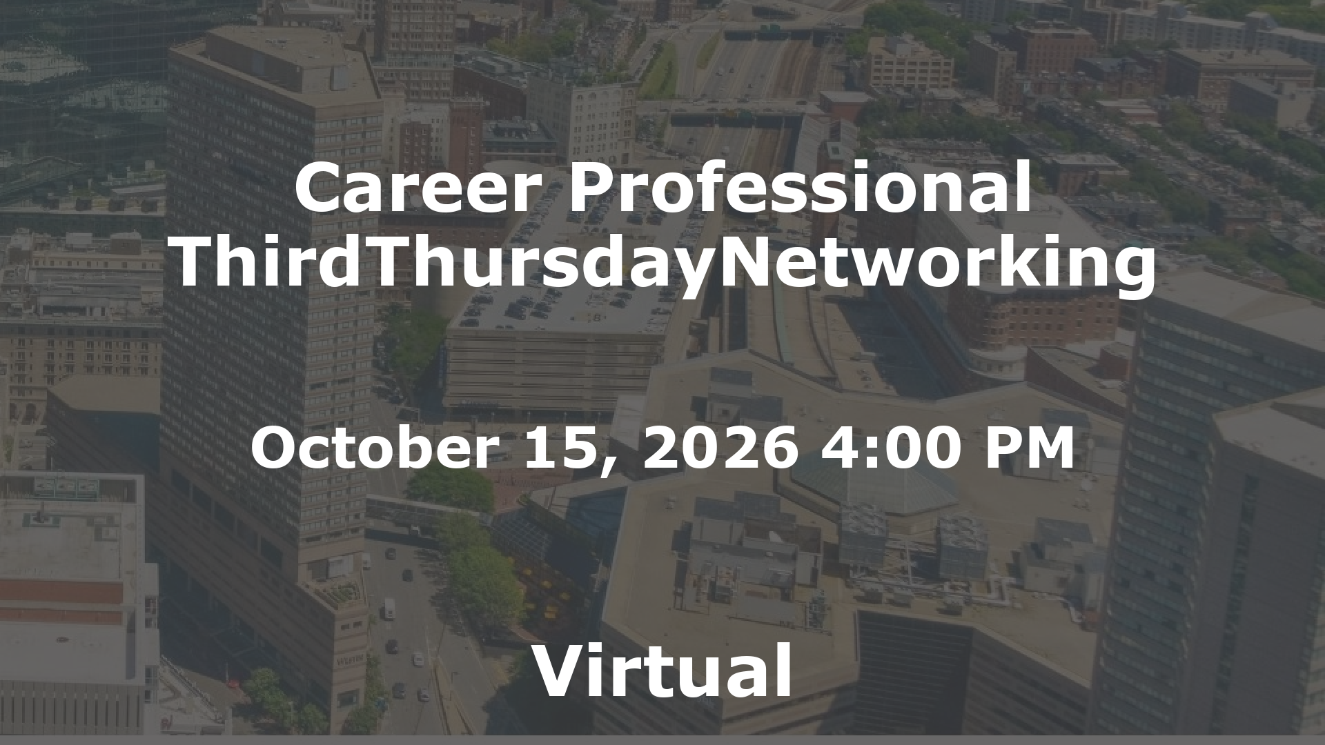 Career Professional ThirdThursdayNetworking event image